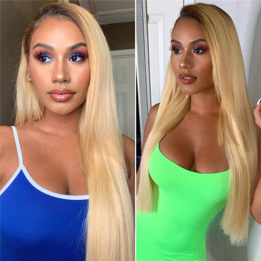 Wigs Blonde With Dark Roots Lace Front Wigs For African American Women