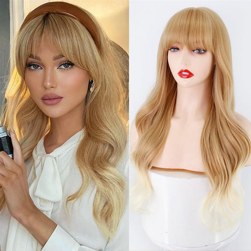 Synthetic Wig Female Long Curly Wave Cartoon Bangs