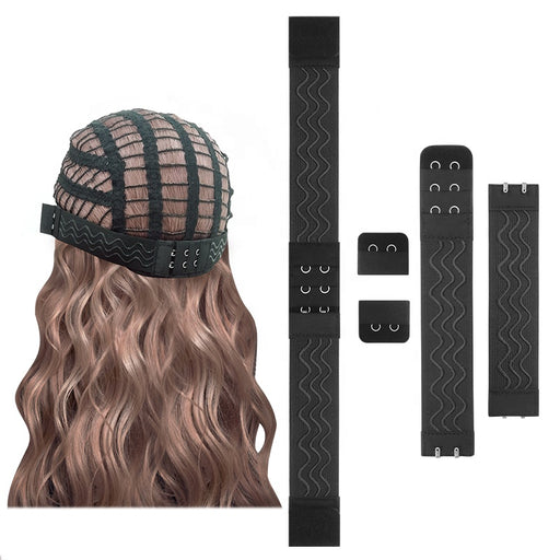 Non-slip Adjustable Wig Elastic Band with Coated Silicon